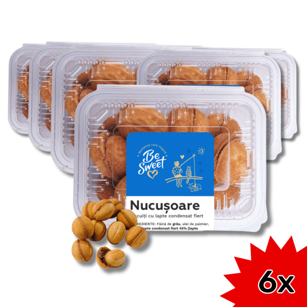 PACHET 6 x BESWEET BISCUITI NUCUSOARE 300G