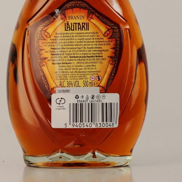 Garling Brandy Lautarii 36% 0,50L - Image 2