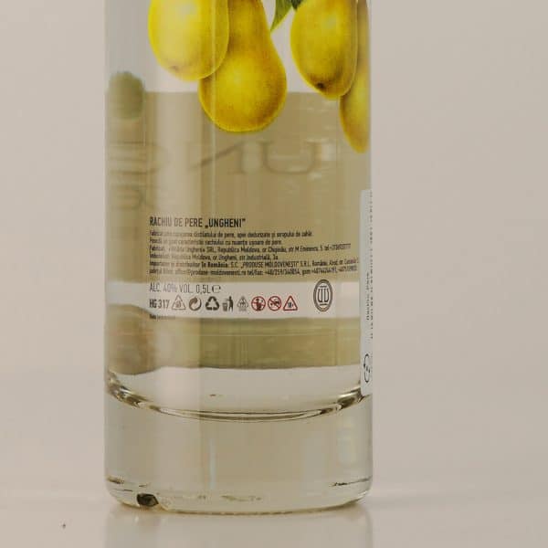 UNGHENI Rachiu de Pere 40% 0,5L - Image 2