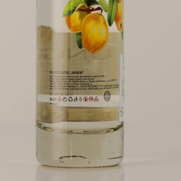UNGHENI Rachiu de Gutui 40% 0,5L - Image 2