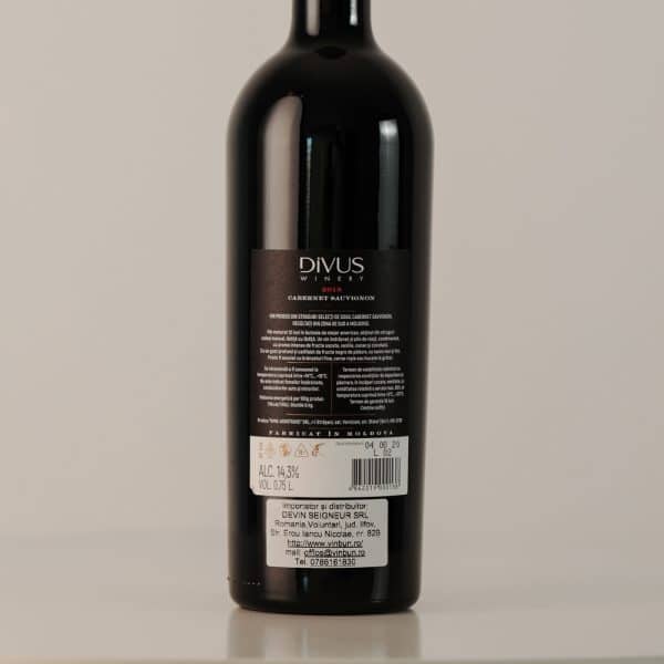 Vin Rosu Sec DIVUS Winery Cabernet Sauvignon - Image 2