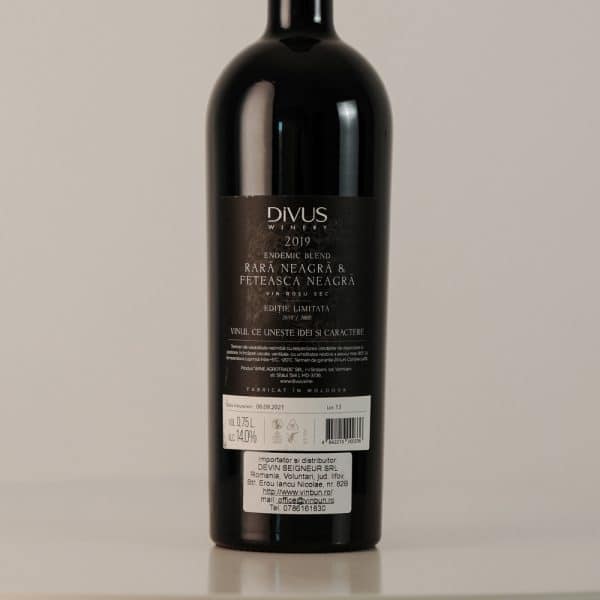 Vin Rosu Sec DIVUS Winery ENDEMIC BLEND - Image 2