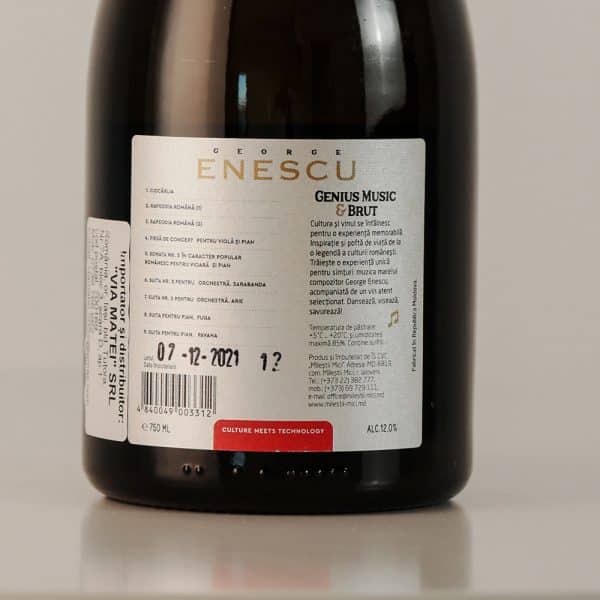 Vin Spumant Alb Brut MILESTII MICI GEORGE ENESCU - Image 2