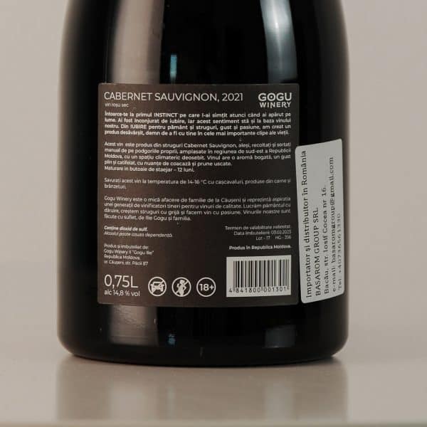 Vin Rosu Sec Instinct Cabernet Sauvignon Gogu Winery - Image 2