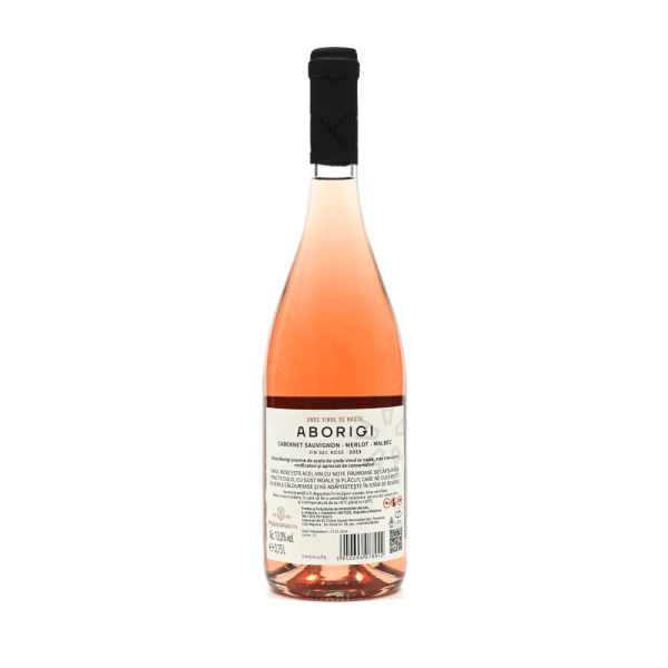 Vin rose sec, Cabernet Sauvignon, Merlot, Malbec, Aborigi Podgoria 0.75L - Image 2