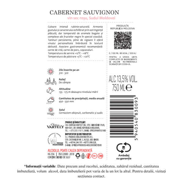 VARTELY IGP CABERNET SAUVIGNON - Image 2