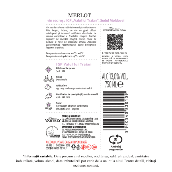 VARTELY IGP MERLOT - Image 2