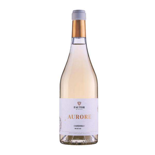Vin alb sec, Chardonnay, Aurore, Fautor, 0.75L