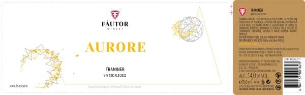 Vin alb sec, Traminer, Aurore, Fautor, 0.75L - Image 2
