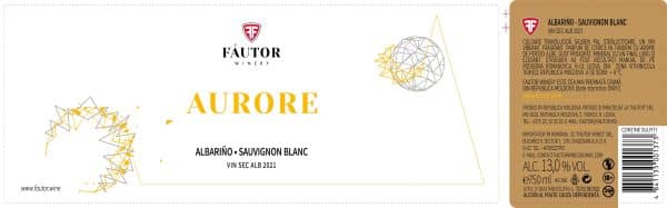 Vin alb sec, Albarino - Sauvignon Blanc, Aurore, Fautor, 0.75L - Image 2