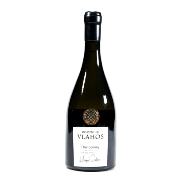 Vin alb sec, Chardonnay. Domeniile Vlahos Podgoria 0.75L
