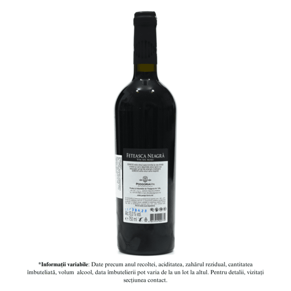 Vin rosu sec, Feteasca Neagra, Genesis Podgoria 0.75L - Image 2