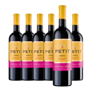 Pachet 6 x Vin Roșu Sec, Petit, Saperavi, Chateau Cristi, 0.75L