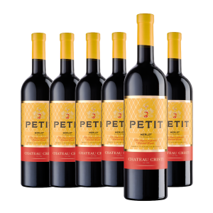 Pachet 6 x Vin Roșu Sec, Petit, Merlot, Chateau Cristi, 0.75L