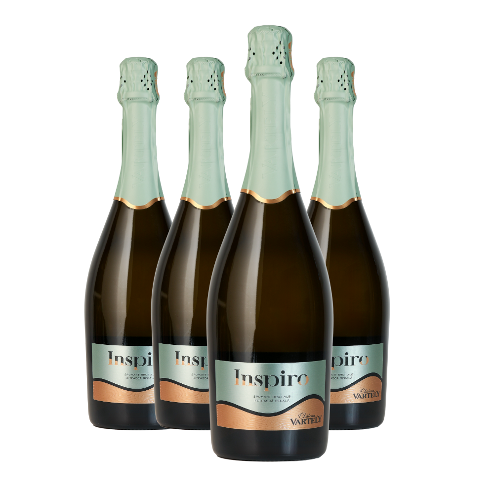 Pachet 4 x Inspiro Vartely Spumant Feteasca Regala Alb 0.75 L