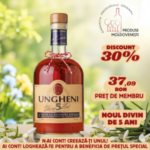 Ungheni VSOP 5 Ani 40% 0,5L